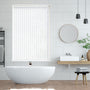 Colorized Metropolis PVC Cool White Vertical Blind 2855