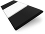 ColorizedSwatch Metropolitan Midnight & Snow Wooden Blind - 50mm Slat sample image 3110
