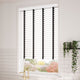 ColorizedZoom Metropolitan Soft Gloss White & Onyx Wooden Blind - 50mm Slat 3113