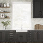 Colorized Pristine White Faux Wood Blind - 50mm Slat 3159