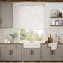 Colorized Ice White Faux Wood Blind - 50mm Slat 3156