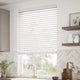 ColorizedZoom Ice White Faux Wood Blind - 50mm Slat 3156