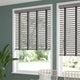 ColorizedZoom Atlanta Warm Grey & Midnight Faux Wood Blind - 50mm Slat 3223