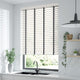 ColorizedZoom Atlanta Winter White & Midnight Faux Wood Blind - 50mm Slat 3225