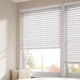 ColorizedZoom Atlanta Flint Grain Faux Wood Blind - 50mm Slat 3227
