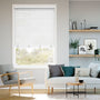 Colorized Atlanta Bright White Faux Wood Blind - 50mm Slat 3226