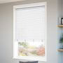 ColorizedZoom Atlanta Bright White Faux Wood Blind - 50mm Slat 3226