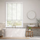 Colorized Chiffon White & Chic Grey Wooden Blind - 50mm Slat 3257