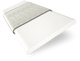 ColorizedSwatch Chiffon White & Chic Grey Wooden Blind - 50mm Slat sample image 3257