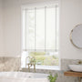 ColorizedZoom Chiffon White & Chic Grey Wooden Blind - 50mm Slat 3257