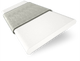 ColorizedSwatch Chiffon White & Elephant Grey Wooden Blind - 50mm Slat sample image 3258