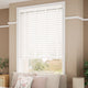 ColorizedZoom Chiffon White & Glacial White Wooden Blind - 50mm Slat 3259