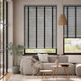 Colorized Husky Grey & Noir Wooden Blind - 50mm Slat 3262