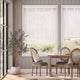 Colorized Ice White & White Faux Wood Blind - 50mm Slat 3284