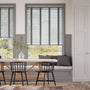 Colorized Urban Grey & Anthracite Faux Wood Blind - 50mm Slat 3291