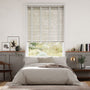 Colorized Birch Bark & Nickel Faux Wood Blind - 50mm Slat 3274