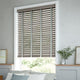ColorizedZoom Grey Silver Grain & Warm Grey Faux Wood Blind - 50mm Slat 3303