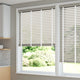 ColorizedZoom Pebble Grey & Chalk Faux Wood Blind - 50mm Slat 3307