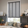 ColorizedZoom Steeple Grey & Anthracite Faux Wood Blind - 50mm Slat 3309