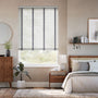 Colorized Turtle Dove Grey & Anthracite Faux Wood Blind - 50mm Slat 3312