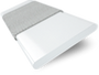 ColorizedSwatch Arctic Gloss & Smoke Wooden Blind - 50mm Slat sample image 3355
