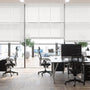 Colorized Contract Tampa Alpine White & Igloo Faux Wood Blind - 50mm Slat 3356