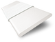 ColorizedSwatch Contract Atlanta Bright White & Igloo Faux Wood Blind - 50mm Slat sample image 3361