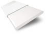 ColorizedSwatch Contract Atlanta Bright White & Igloo Faux Wood Blind - 50mm Slat sample image 3361