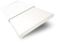 ColorizedSwatch Contract Atlanta Icy White & Igloo Faux Wood Blind - 50mm Slat sample image 3363