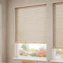 ColorizedZoom Natural Bamboo Driftwood Wooden Blind - 50mm Slat 3376