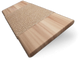 ColorizedSwatch Chestnut & Chevron Tan Faux Wood Blind - 50mm Slat sample image 3397