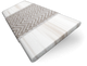 ColorizedSwatch Birch Bark & Chevron Stucco Faux Wood Blind - 50mm Slat sample image 3401