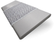 ColorizedSwatch Harbour Grey & Chevron Silver Faux Wood Blind - 50mm Slat sample image 3402