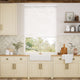 Colorized Dove White Faux Wood Blind - 50mm Slat 3406