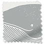 ColorizedSwatch Splash Blackout Kids Whale of a Time Slate Roller Blind sample image 3445