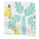 ColorizedSwatch Jolly Jungle Blackout Chalk Roller Blind sample image 3559