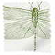 ColorizedSwatch Demoiselle Dragonfly Pine Roller Blind sample image 3621