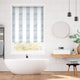 Colorized Splash Blackout Ceramic Stripe Med Blue Roller Blind 3757