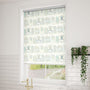 ColorizedZoom Splash Blackout Beach Huts Mineral Roller Blind 3883