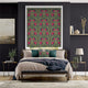 Colorized William Morris Pimpernel Teal Roller Blind 8996