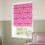 ColorizedZoom Ikat Damask Cherry Roller Blind 4077