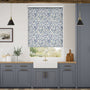 Colorized Rue Watercolour Blue Roller Blind 4418