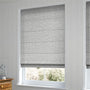 ColorizedZoom Plush Chenille Soft Grey Roman Blind 6652