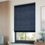ColorizedZoom Paleo Linen Vintage Indigo Roman Blind 6682