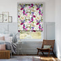 Colorized Hadley Linen Blooming Violet Roman Blind 6707
