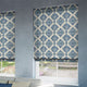 ColorizedZoom Baroque Cobalt Blue Roman Blind 6721