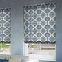 ColorizedZoom Baroque Cobalt Blue Roman Blind 6721