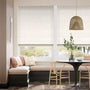 Colorized Bijou Linen Alabaster Roman Blind 8747