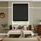 Colorized Bijou Linen Noir Roman Blind 6734