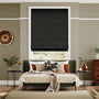 Colorized Bijou Linen Noir Roman Blind 6734